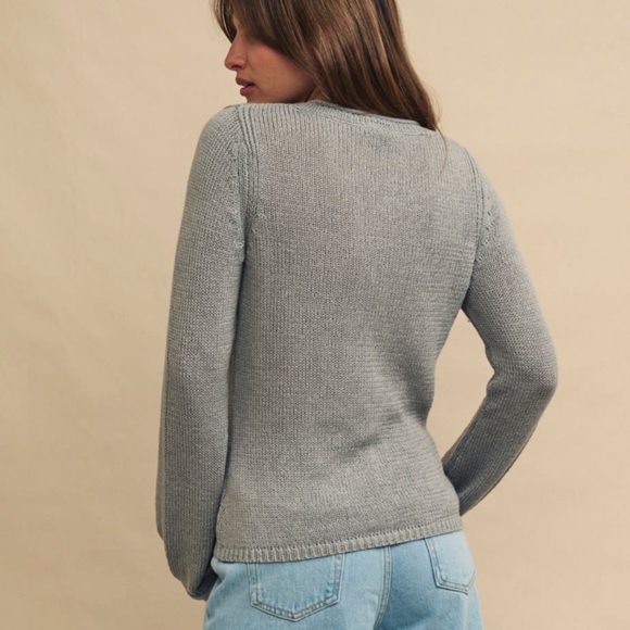 Nobody's Child Grey Hook & Eye Fasten Knitted Cardigan Gray Size XS - Picture 6 of 6